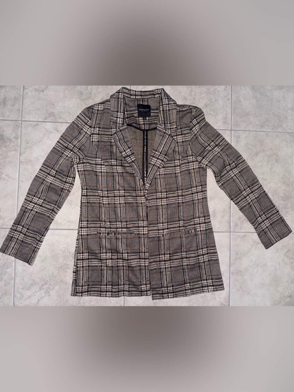 Liverpool Plaid Blazer Jacket